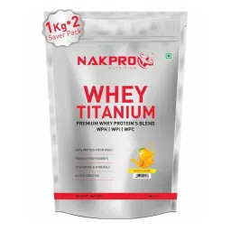 NAKPRO Titanium Tri Blend Whey Protein With Added Vitamins, Minerals & Creatine - Mango Flavour-picture-38